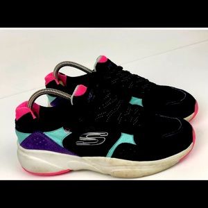 Skechers Meridianno No Worries Shoes Black Size 9.5 Lite Weight Sneakers 13020